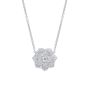 Wildflower Rose Diamond Pendant