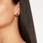 Carnation Ruby and Diamond Earrings 