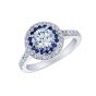 Regent Diamond and Sapphire Ring