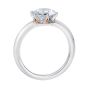 Solitaire Diamond Ring with Pink Diamonds