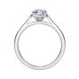 Solitaire Diamond Ring with Hidden Diamonds in the Collet 