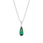 Tourmaline and diamond pendant set in platinum