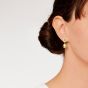 Wildflower Golden Pearl and Diamond Earrings
