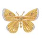 Butterfly Yellow Diamond Brooch