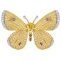 Butterfly Yellow Diamond Brooch