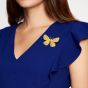 Butterfly Yellow Diamond Brooch