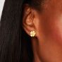 Wildflower Buttercup Yellow Diamond Earrings