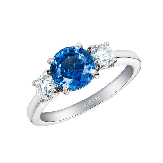 Trilogy Sapphire and Diamond Ring