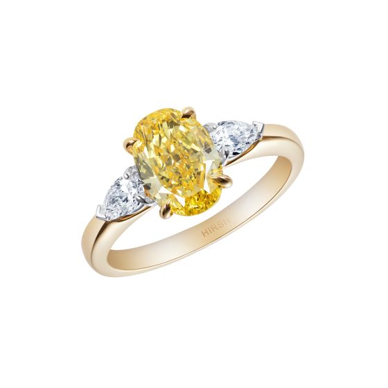 Trio Yellow Diamond Ring