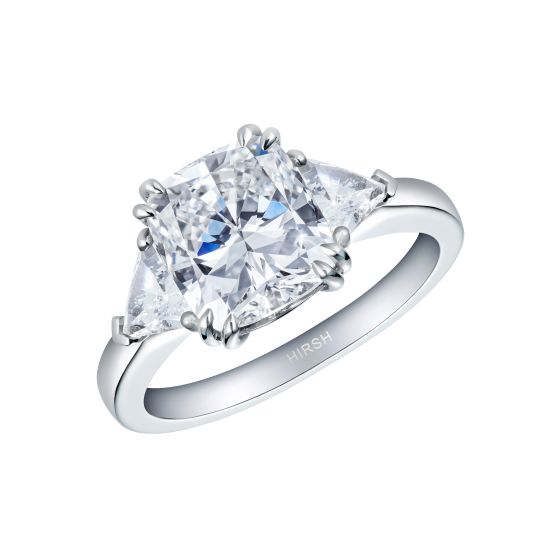 Trio Cushion Cut Diamond Ring