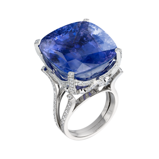 Serenity Sapphire and Diamond Ring