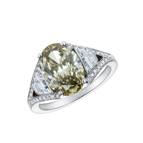 Majestic Olive Green Diamond Ring
