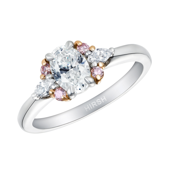 Papillon Diamond and Pink Diamond Ring