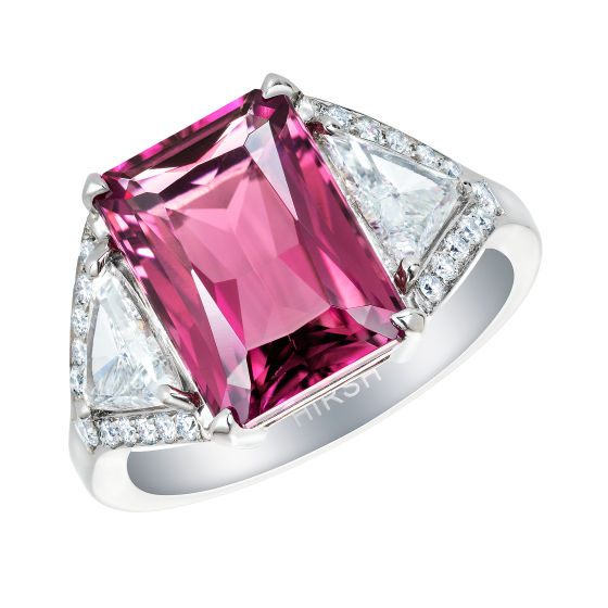 Majestic Pink Tourmaline and Diamond Ring