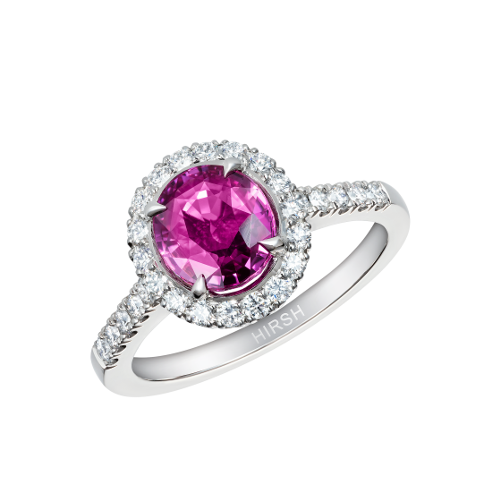 Regal Round Pink Sapphire Ring