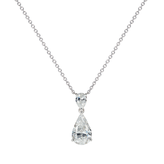 Wallace Pear shape Diamond Pendant