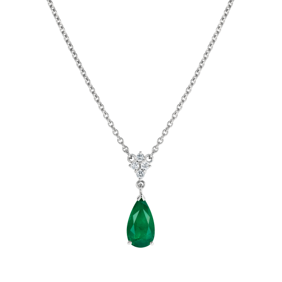 Connaught Emerald and Diamond Pendant