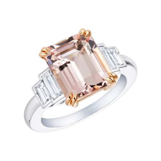 Artemis Morganite and Diamond Ring