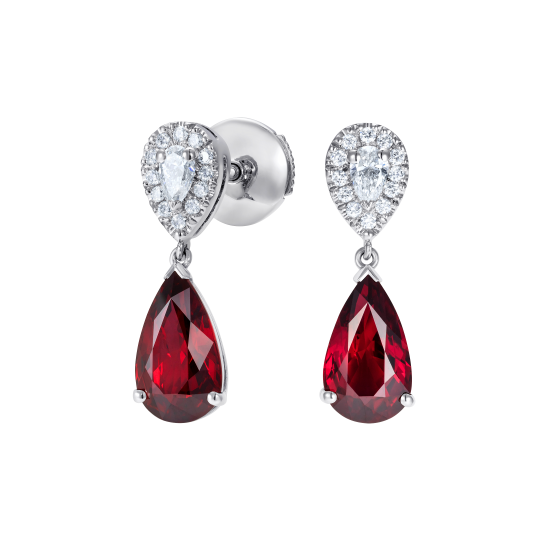 Burlington Ruby and Diamond Earrings