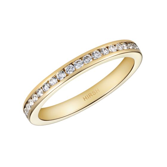 Channel Set Diamond Eternity Ring in Yellow Gold