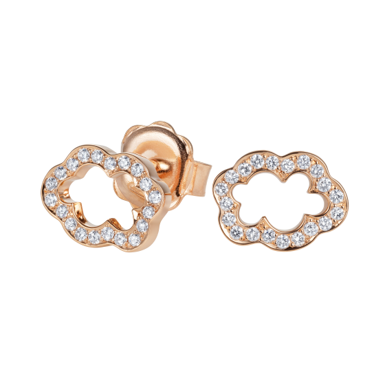 Cloud 9 Rose Gold and Diamond Earrings 