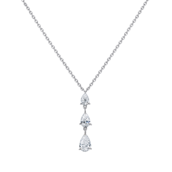 Trilogy Pear Shape Diamond Pendant