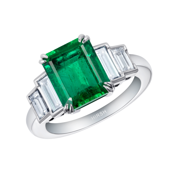 Artemis Emerald and Diamond Ring