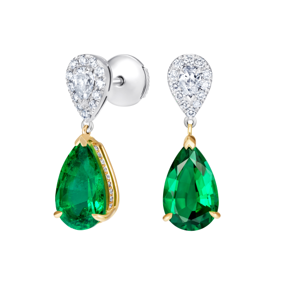 Burlington Emerald and Diamond Earrings