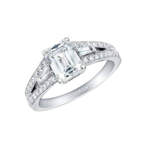 Majestic Emerald Cut Diamond Ring