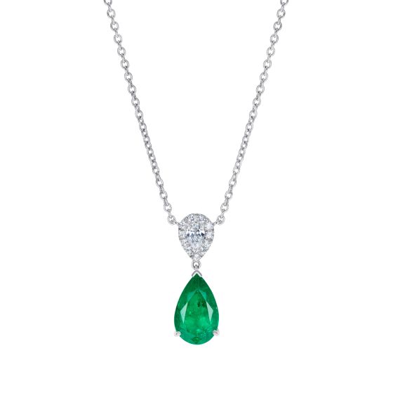 Burlington Emerald and Diamond Pendant