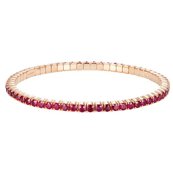 Large Advantage Ruby Bracelet in Rose Gold