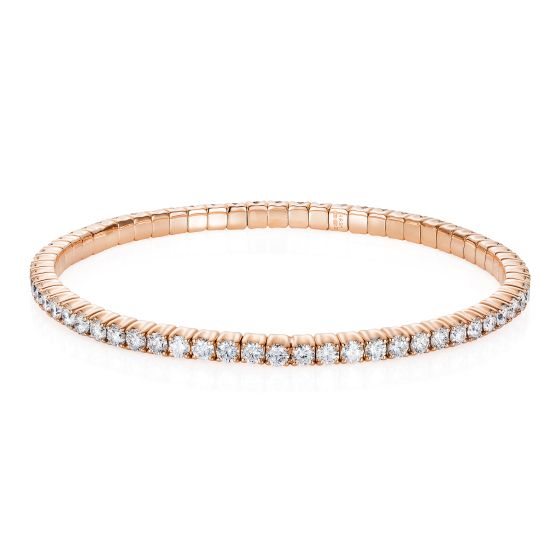 Large Diamond Advantage Bracelet in Rose Gold