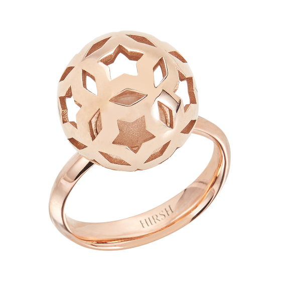 Celestial Lyra Rose Gold Ring