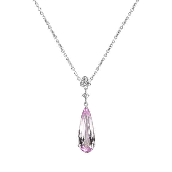 Chatsworth Kunzite And Diamond Pendant