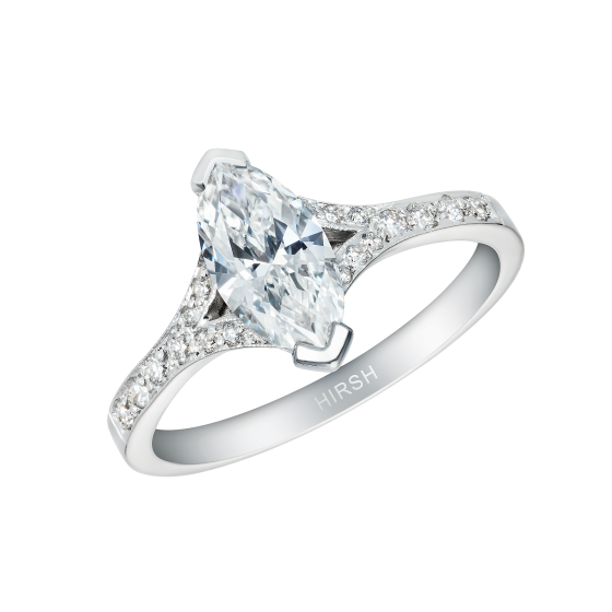 Bridge Marquise Diamond Ring