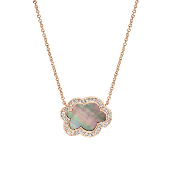Cloud 9 Mother of Pearl and Diamond Pendant