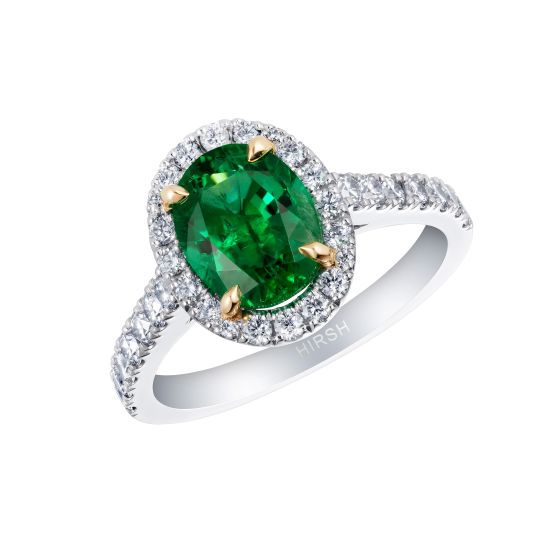 Regal Emerald and Diamond Ring