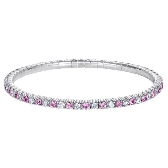 Advantage Pink Sapphire and Diamond Bracelet