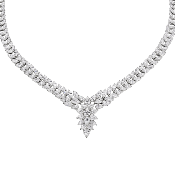 Grand Marquis Diamond Necklace
