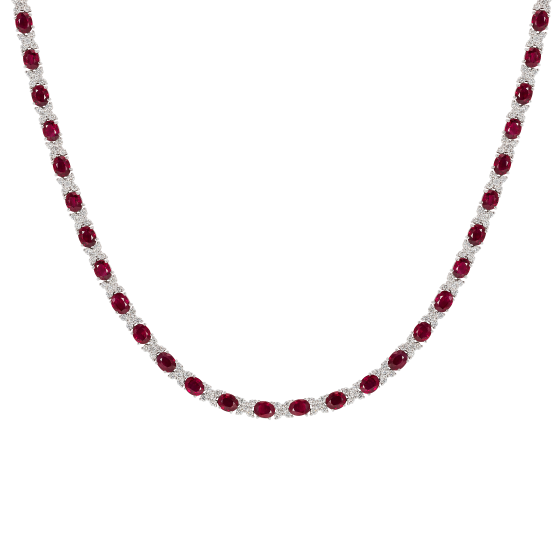 Kiss Ruby and Diamond Necklace
