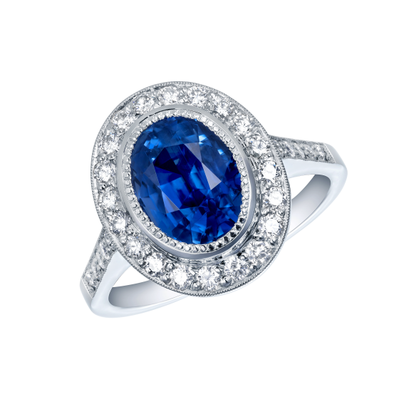Regal Sapphire and Diamond Ring 