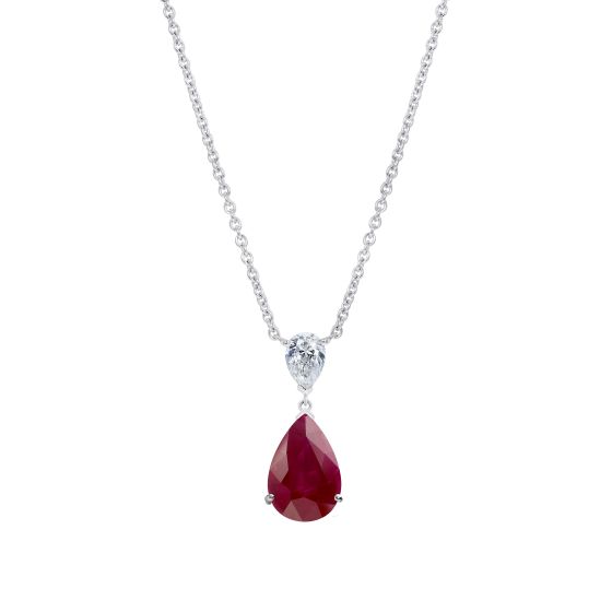 Wallace Ruby and Diamond Pendant