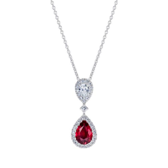 Ruby and Diamond Pendant