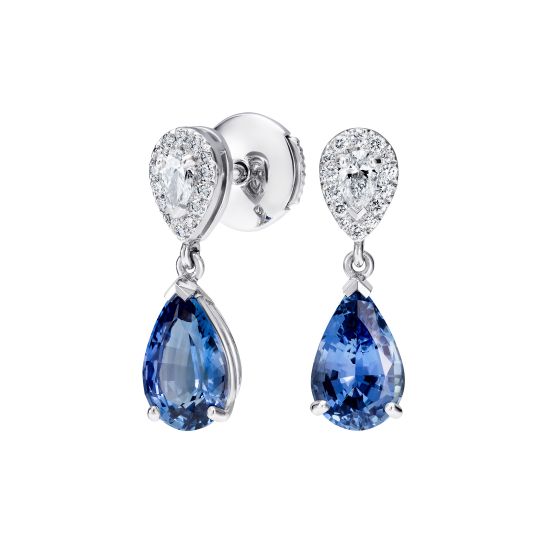 Burlington Sapphire and Diamond Earrings