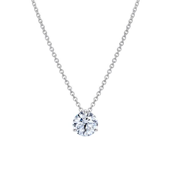 Solitaire Round Diamond Pendant