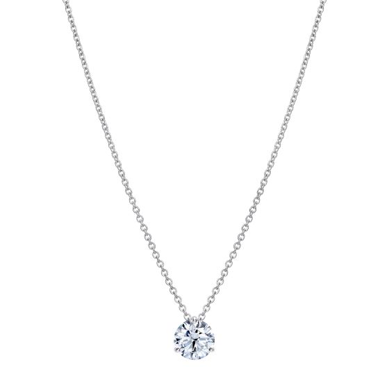 Solitaire Round Diamond Pendant