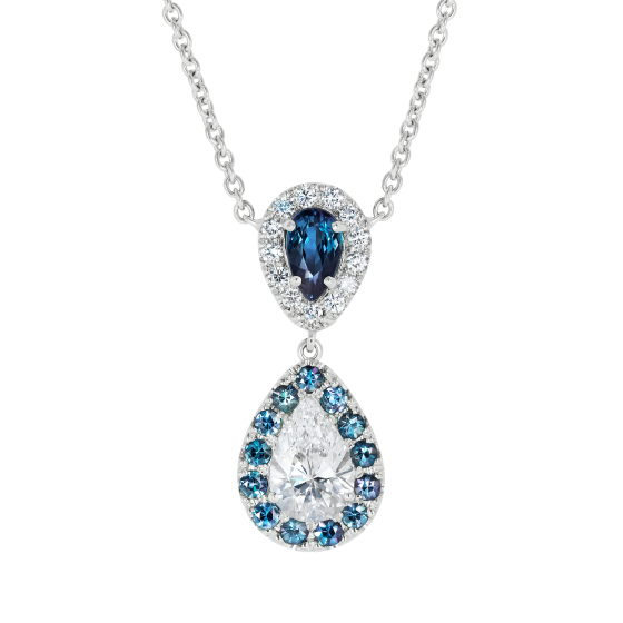 Tsarina Alexandrite and Diamond Pendant 