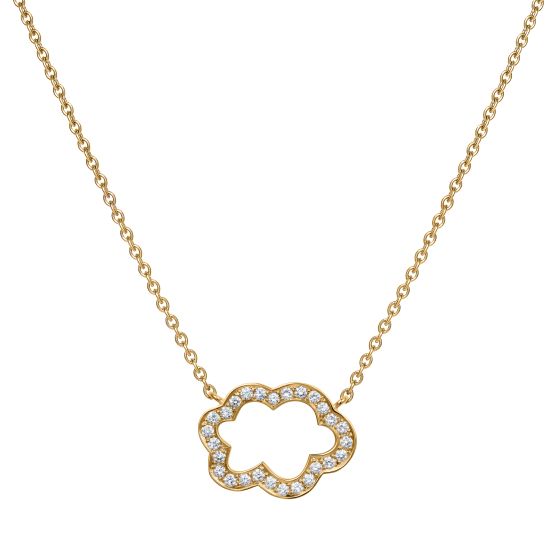 Cloud 9 Yellow Gold and Diamond Pendant