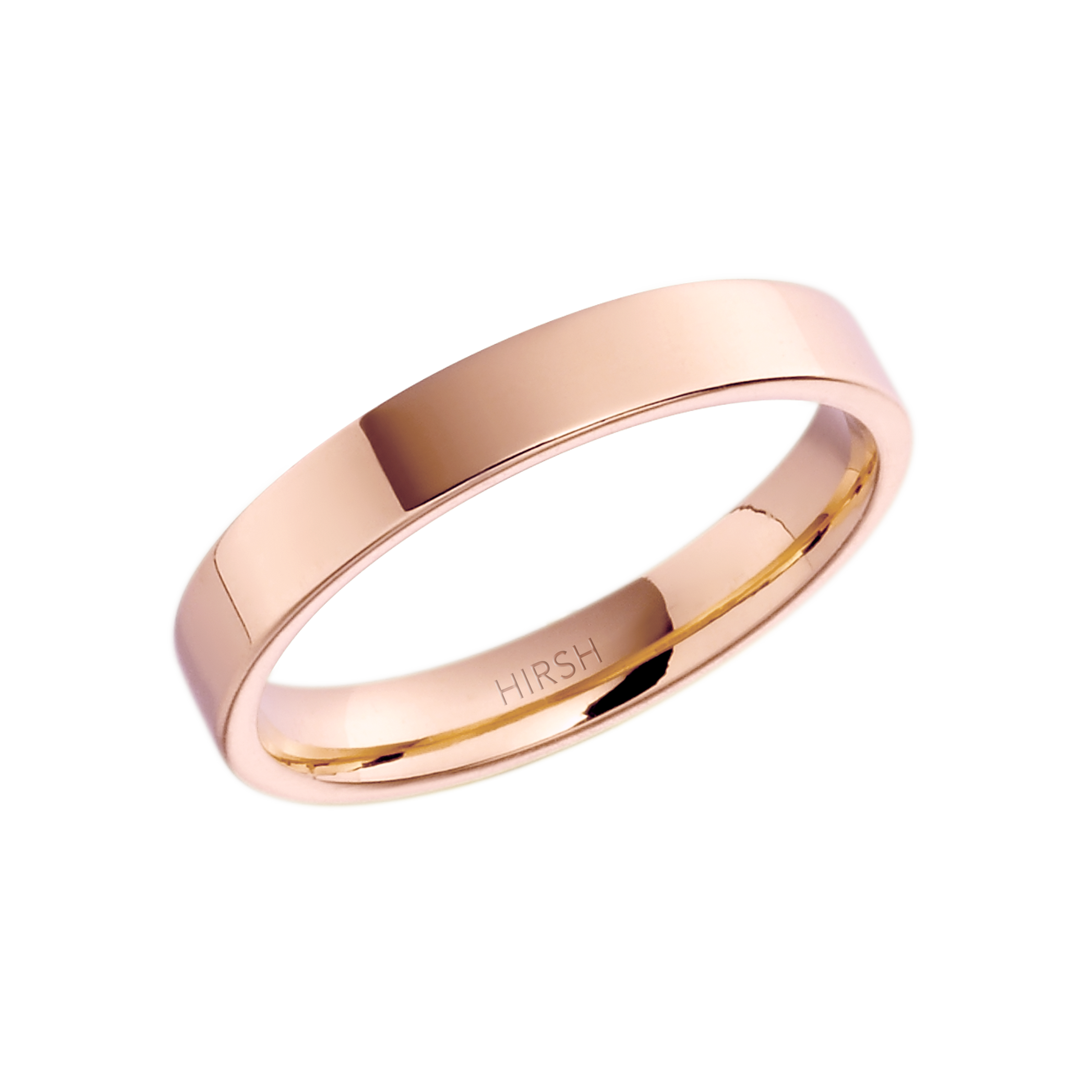 Rose Gold Wedding Band 3mm 